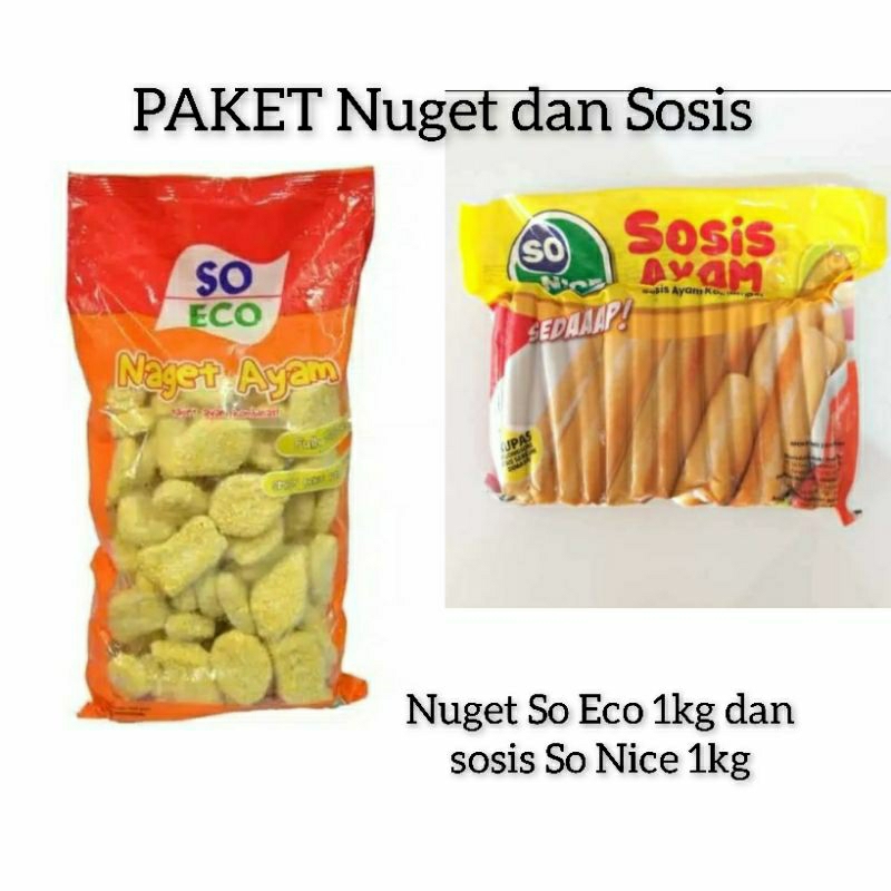 

Paket Nuget So Eco 1kg dan Sosis So Nice 1kg