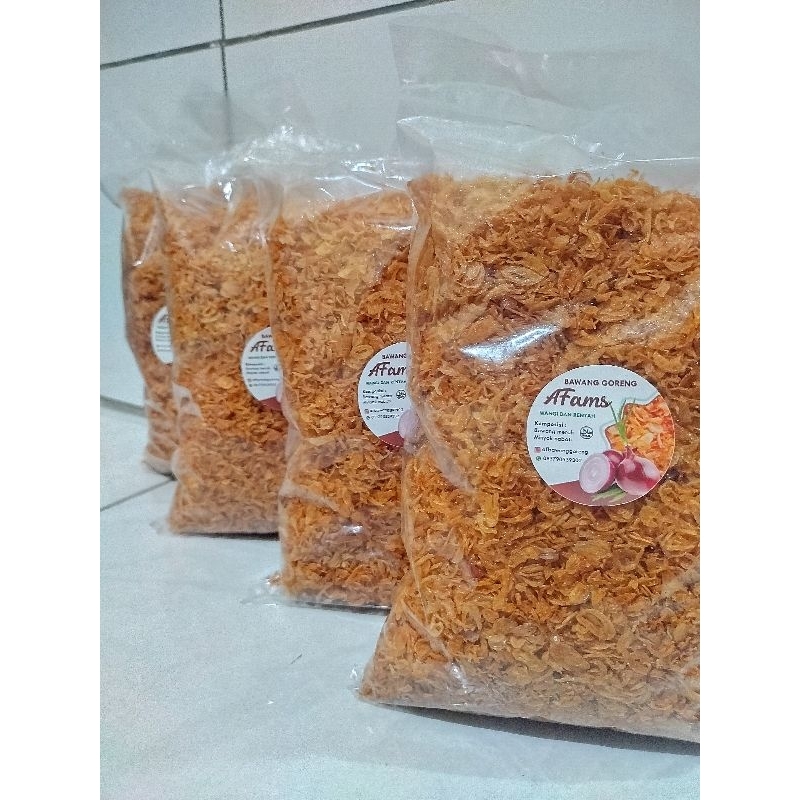 

Bawang Goreng Tanpa Tepung Tanpa Pengawet Kemasan 1/2 kg