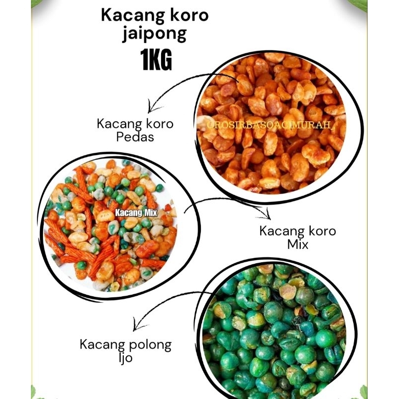 

Kacang koro jaipong asin 1kg koro kupas asin gurih