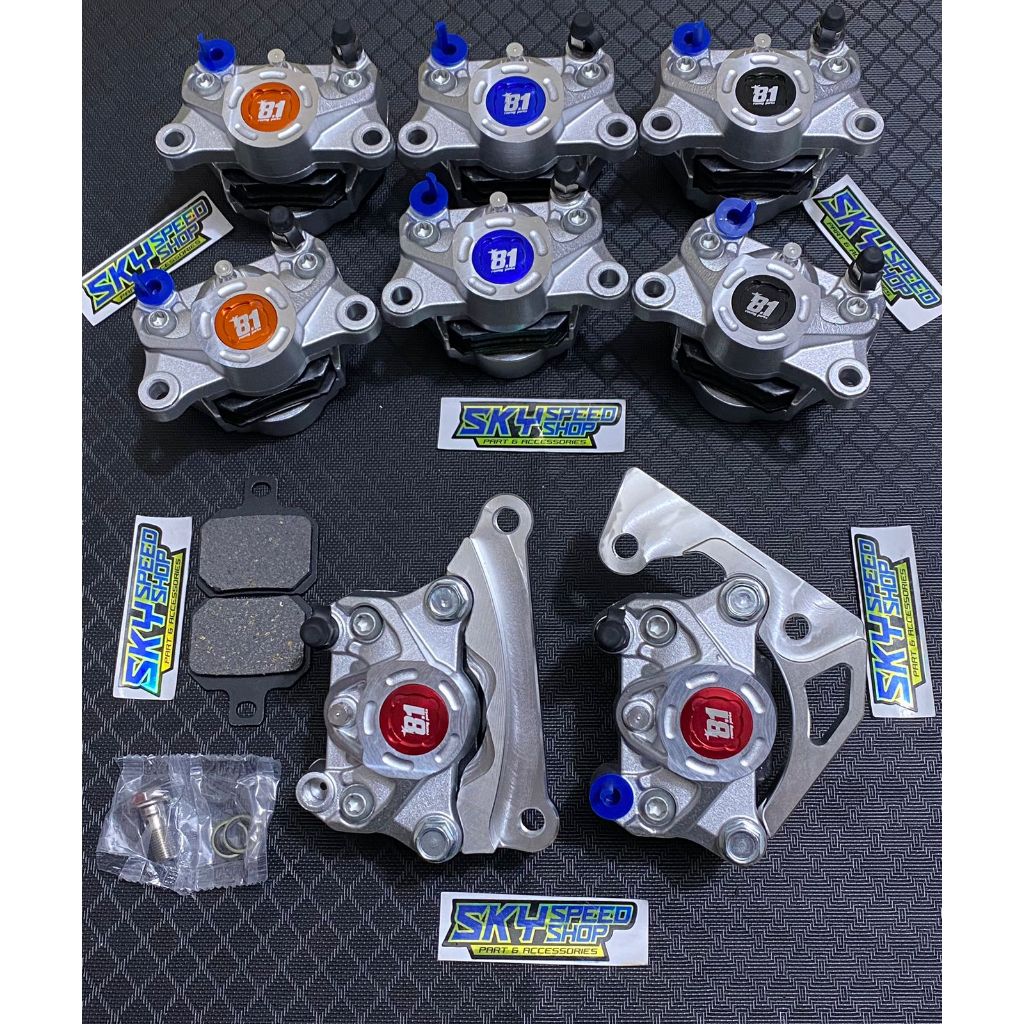 THAILAND NEW PRODUK  NMAX OLD SET DEPAN BELAKANG KALIPER + BREKET 81 formula racing part 8.1 CAKRAM 