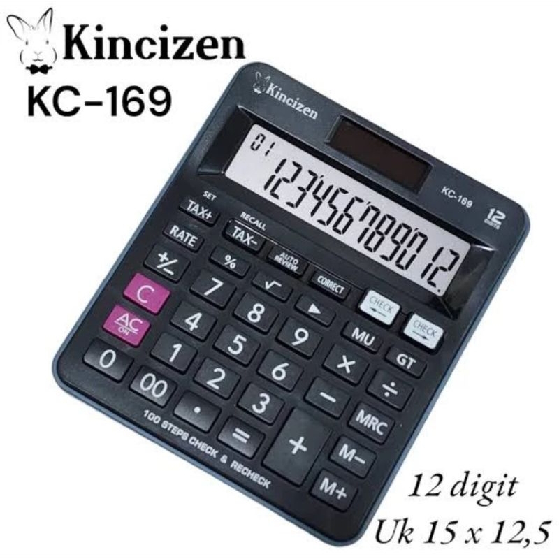 

KINCIZEN KC 169 KALKULATOR 12 DIGIT TWO WAY POWER