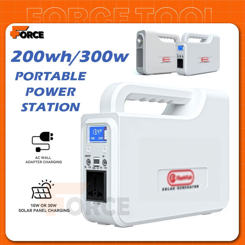 300W 60Hz Generator Tenaga Surya  Panel Tenaga Surya Pembangkit Listrik Generator Portabel Laptop Po
