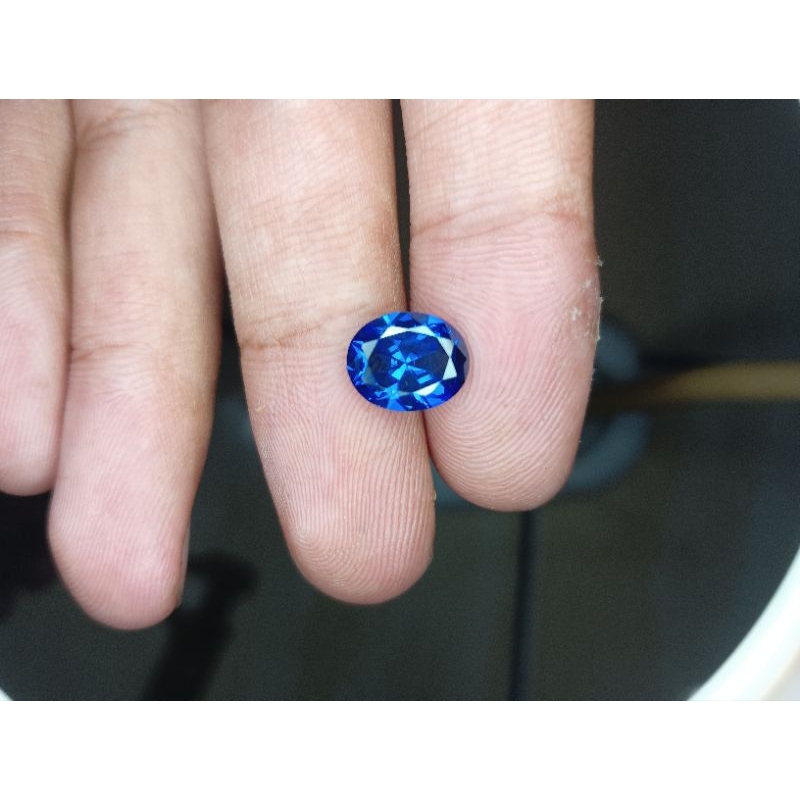 batu permata natural blue sapphire sertifikat