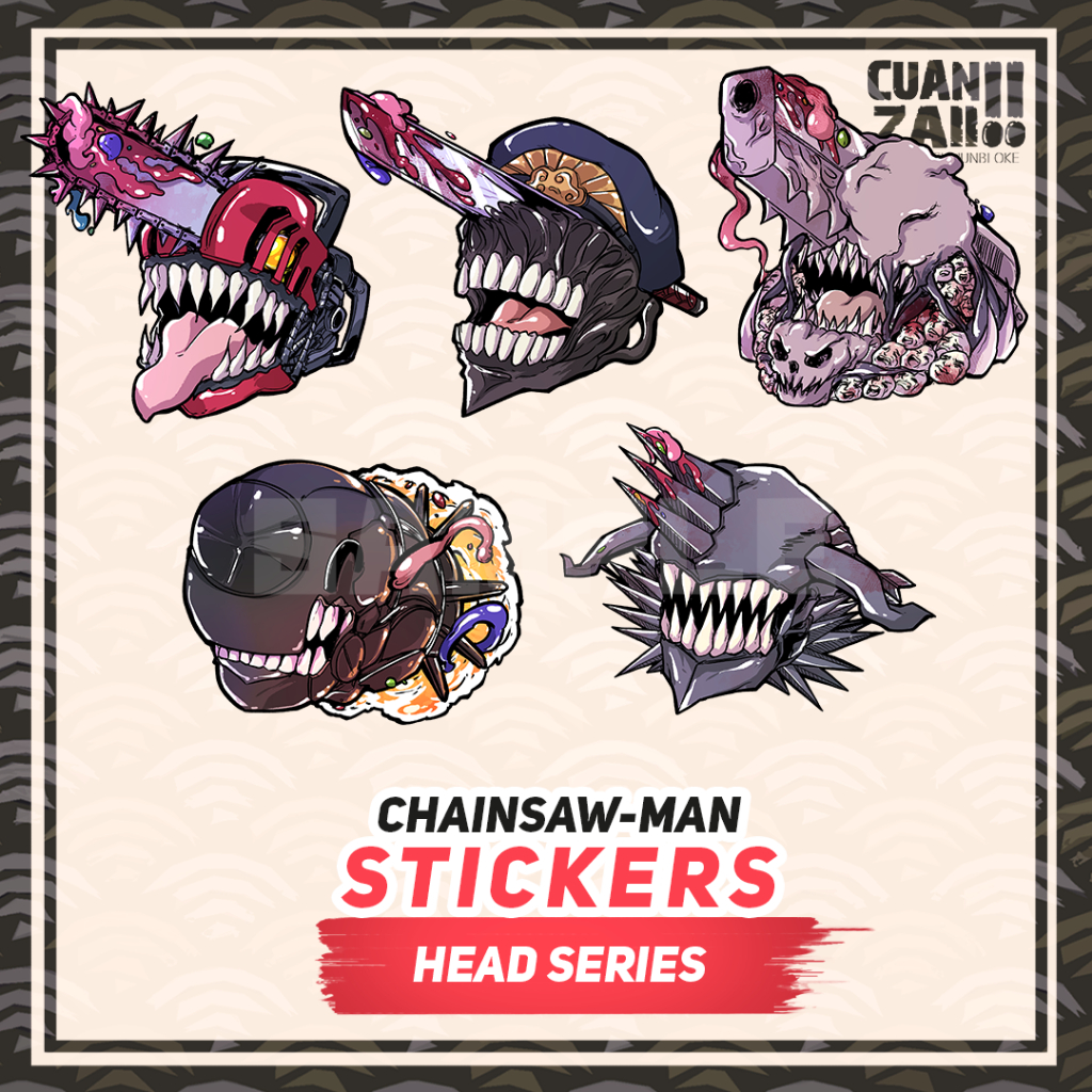 

Sticker Chainsaw Man - Head Series