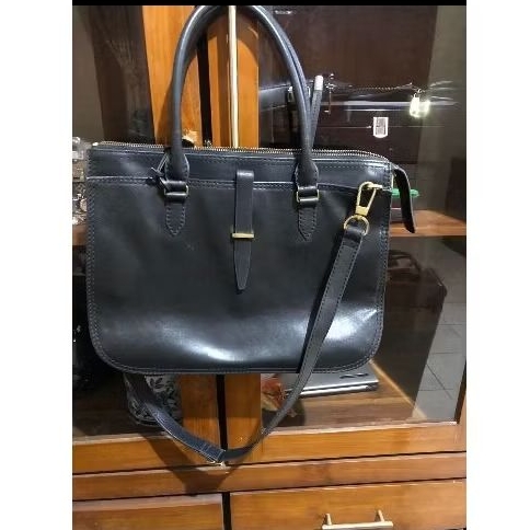 FO55IL RYDER SATCHEL - BLACK - PRELOVED LIKENEW