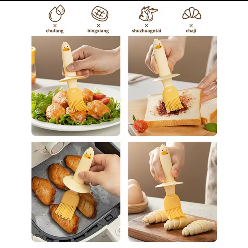 Kuas Minyak Bumbu Daging BBQ Oles Ayam Silicone Oil Bottle Brush 114