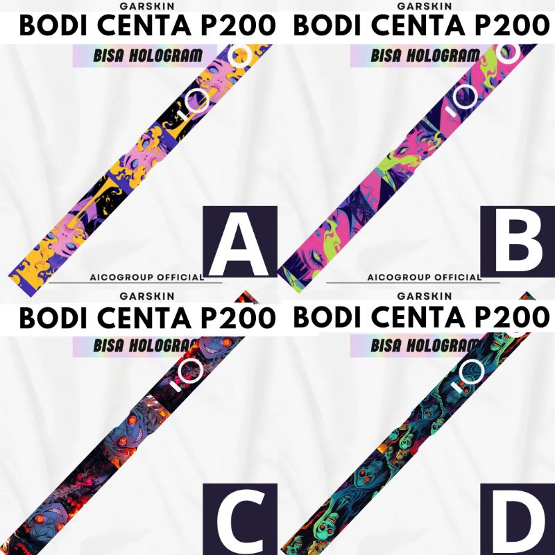 

stiker outer garskin Phe 200 bisa hologram dan custom