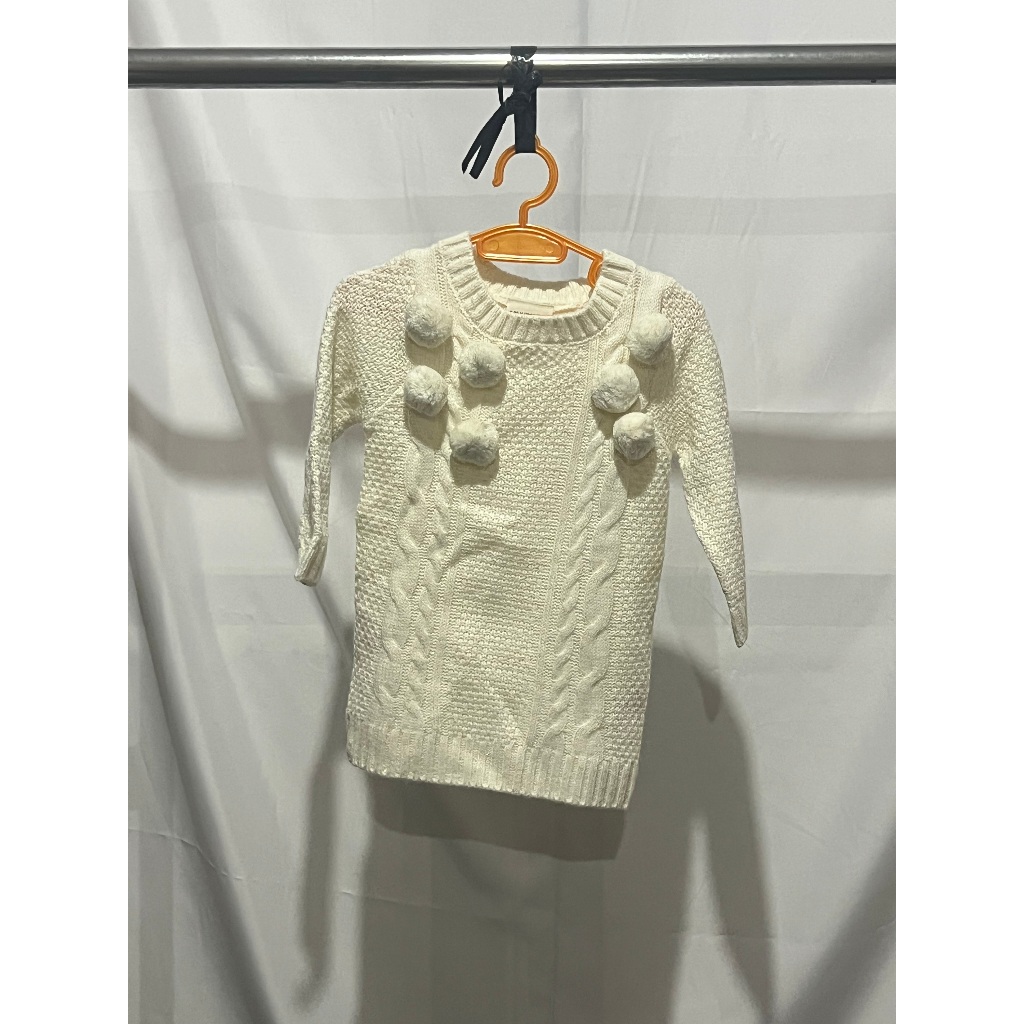 [KIDS] Sweater Tangan Panjang Anak Kecil Bayi | baju preloved item sweater rajut bulu halus tangan p