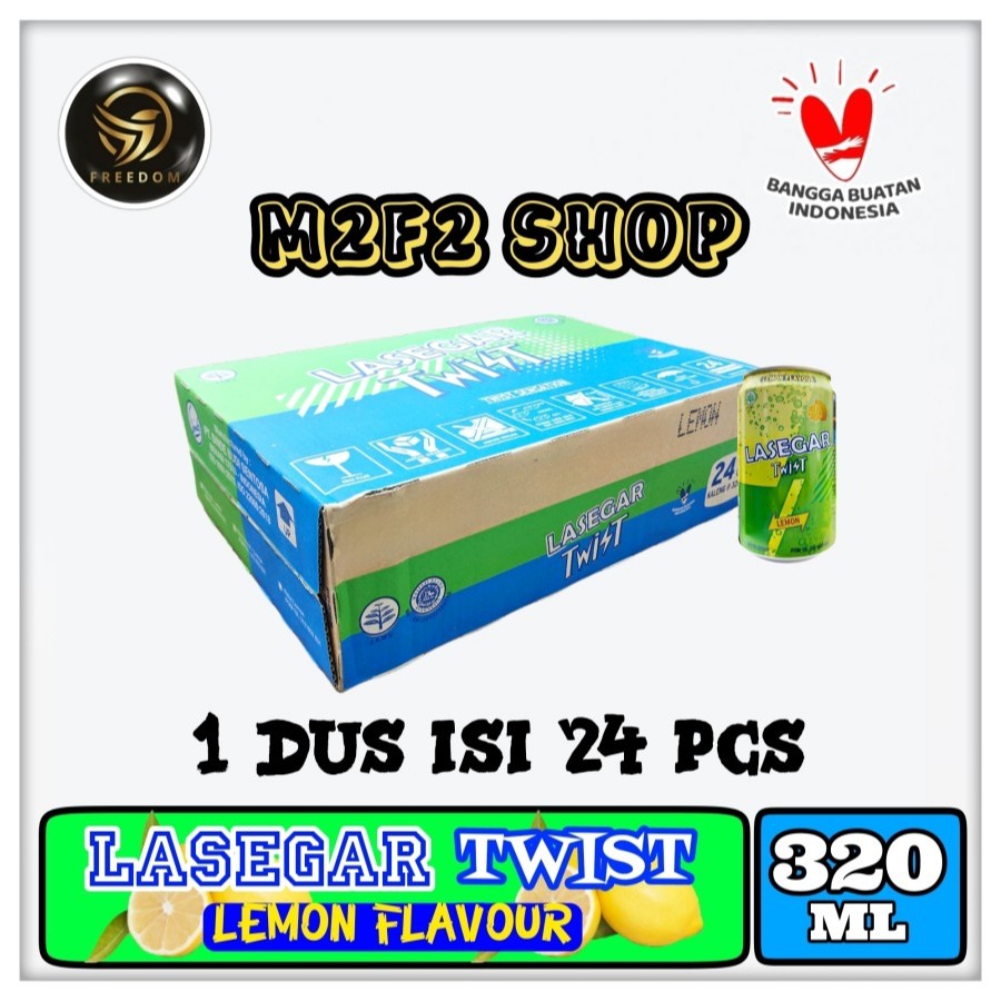 

LASEGAR Twist Minuman Penyegar Lemon Original Kaleng - 320 ml (Kemasan Karton)