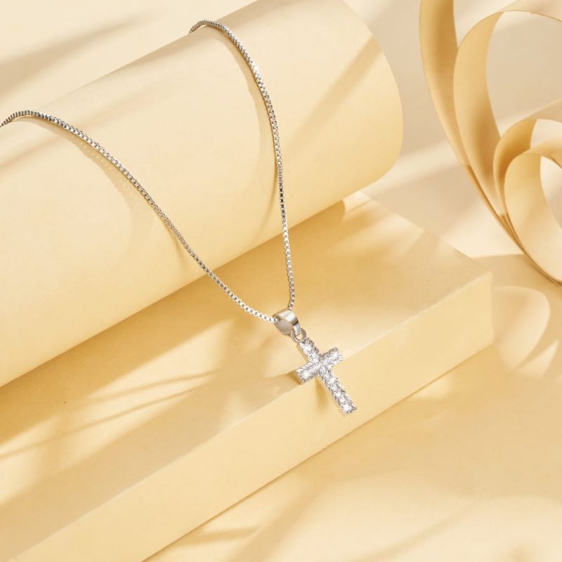 Kalung Wanita Titanium Kalung Karat Emas Silver Asli Panjang Muda Dan Anti Luntur