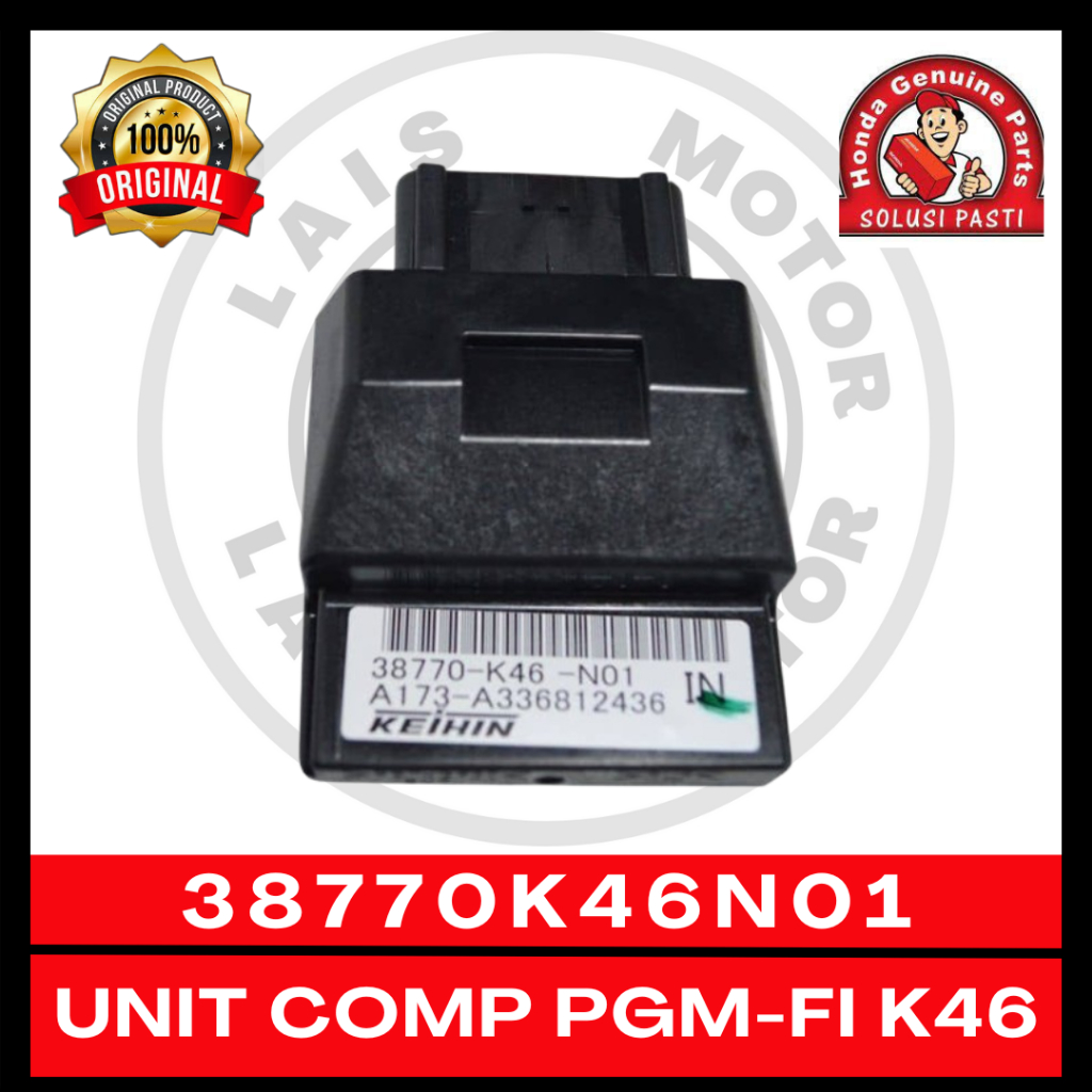 ECU PGM-FI K46 Vario110 FI, Scoopy FI K16, Beat FI K25 38770K46N01 Original AHM