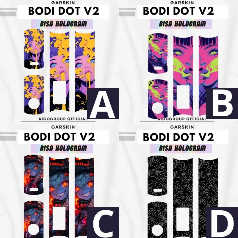 

Premium innneerrr Garskin Outerr Dt V2 Hologram Full Motif Dan Anti Gores