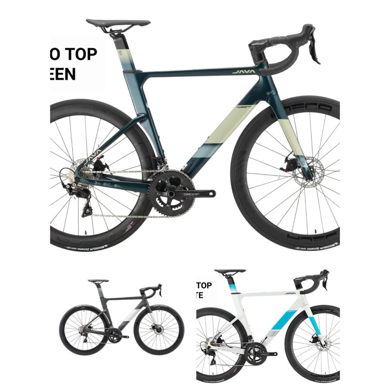 700C java fuoco top 2025 2x12Sp Full Shimano 105 Carbon Frame Fork Alloy Rims