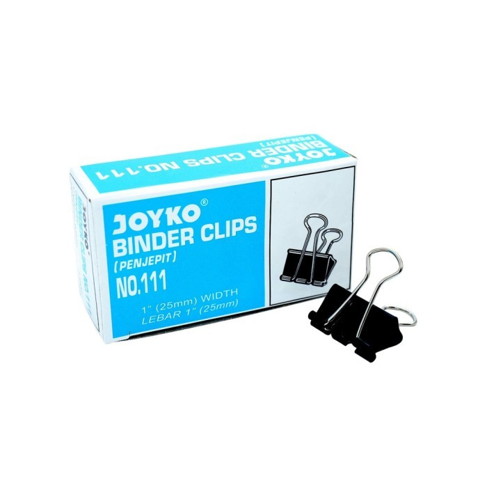 

JOYKO Binder Clip No.111 Ukuran 1 INCH (25mm) - Hitam
