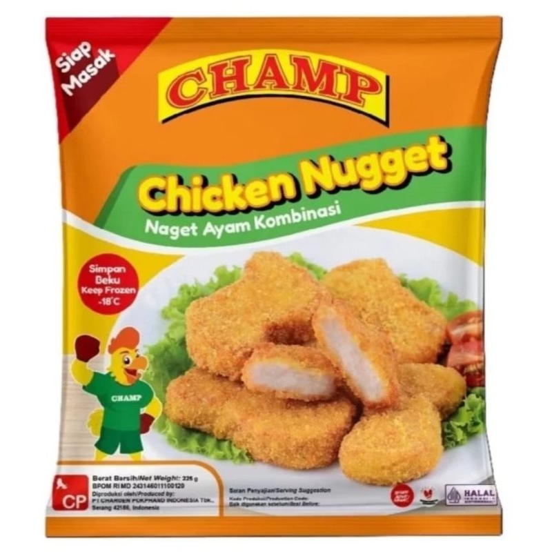 

Champ Chicken Nugget 225 gram naget ayam