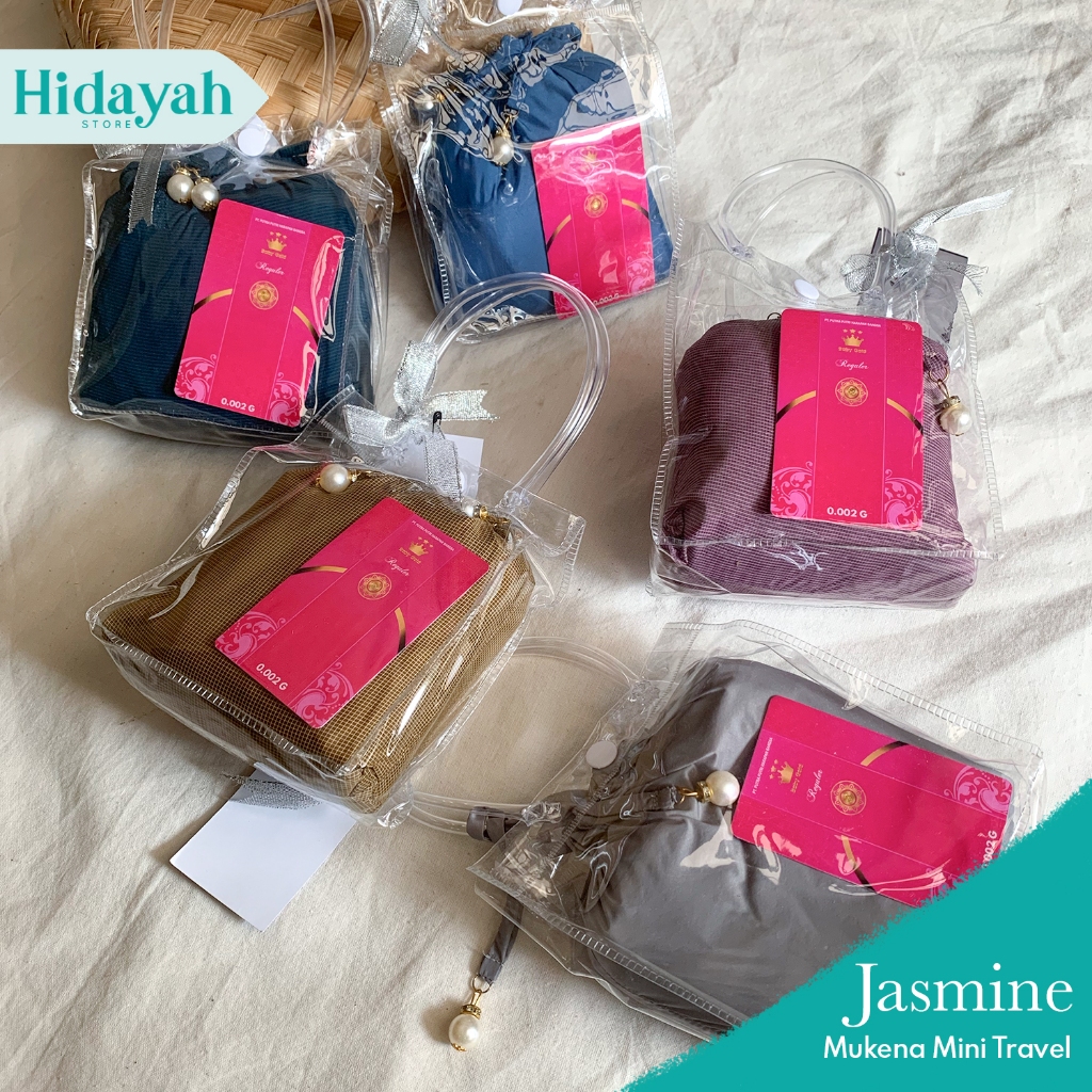 mukena travel mini pouch 2in1 parasut premium mukena travelling terkecil mukena dewasa muslim perlen