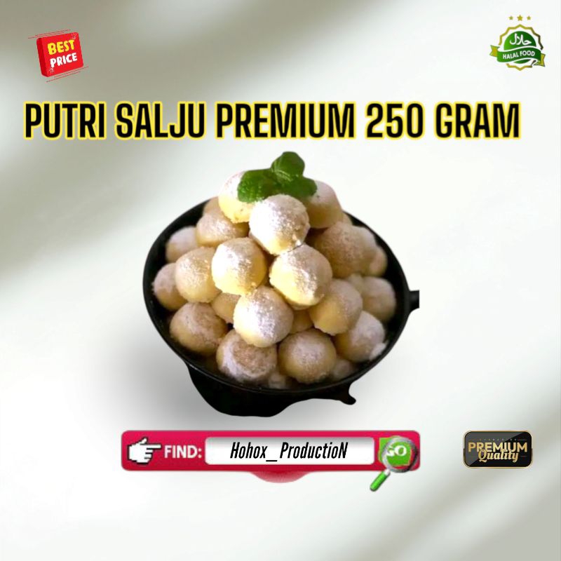 

KUE PUTRI SALJU 250 GRAM PREMIUM