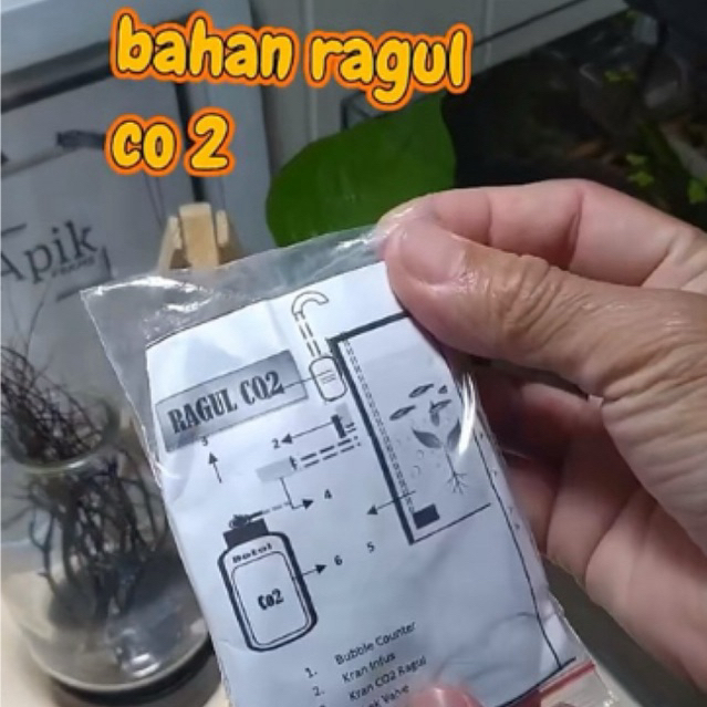 Bahan Isi Ulang CO2 RAGUL Aquascape paket Ragul
