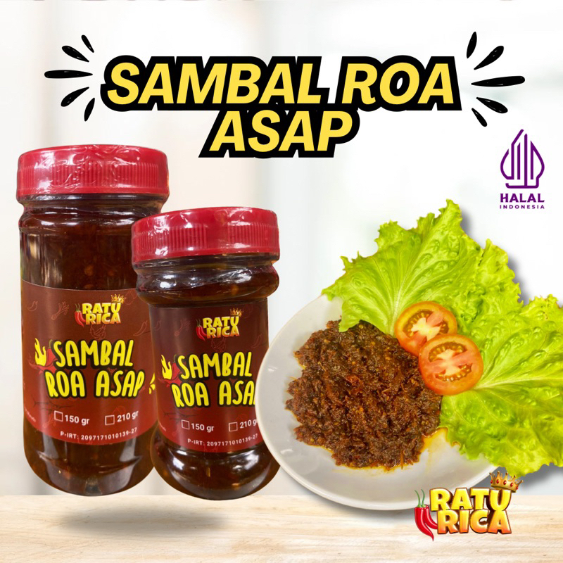 

SR - Ratu rica Asli Manado kemasan toples bisa COD seluruh Indonesia [SAMBAL ROA]