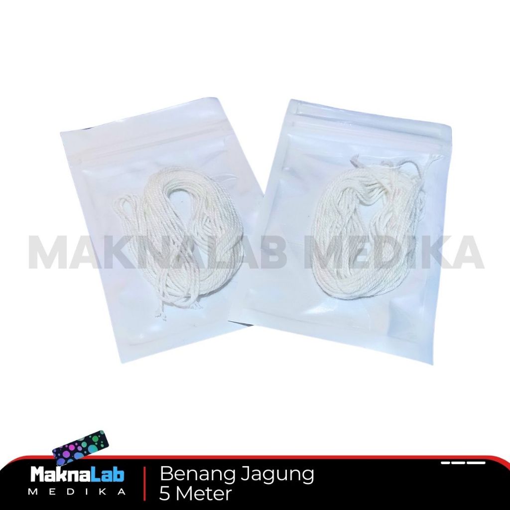 [ Maknalab ] Benang Jagung Farmasi 5M L Benang Godam L Benang Farmasi Untuk Praktikum Resep