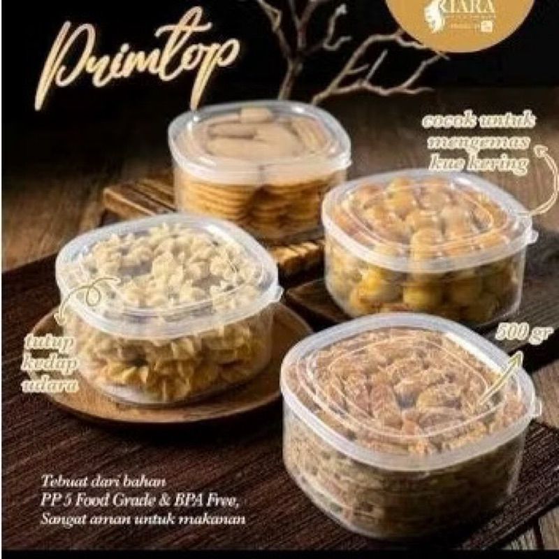 Toples lebaran nastar 500gr/toples kue kering 1/2kg/toples kue kering nastar/toples bening plastik/t