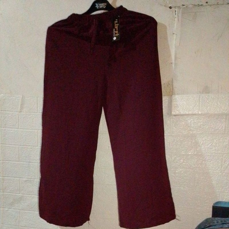 kulot crinkle warna merah maroon prelove masih baru