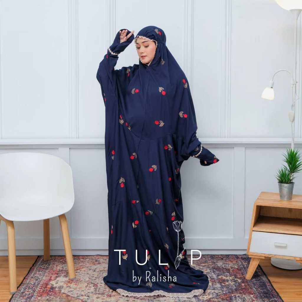 Mukena Katun Rayon Premium Motif Terusan Bordir Mewah