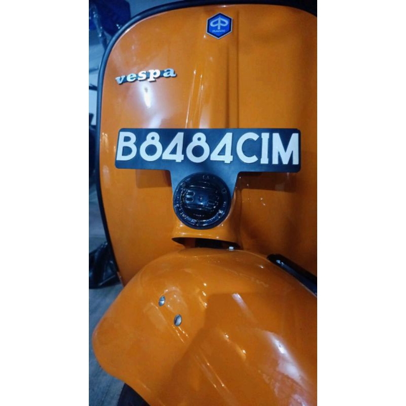 Plat Lawas vespa depan