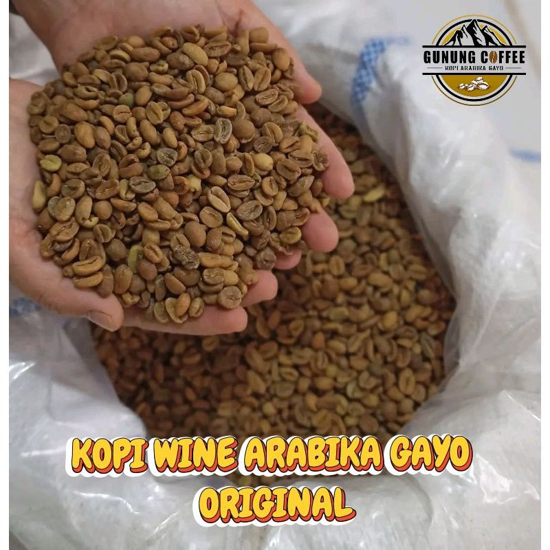 

KOPI GAYO ACEH ARABIKA ORIGINAL WINE PERMENTASI GRENBEAN 1 KG BIJI KOPI MENTAH GUNUNG COFFEE