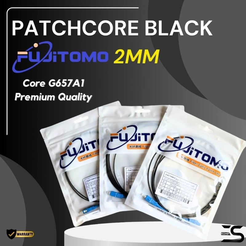 Patchcore Black Fujitomo 2mm - Kualitas Premium - Petcore Fujitomo