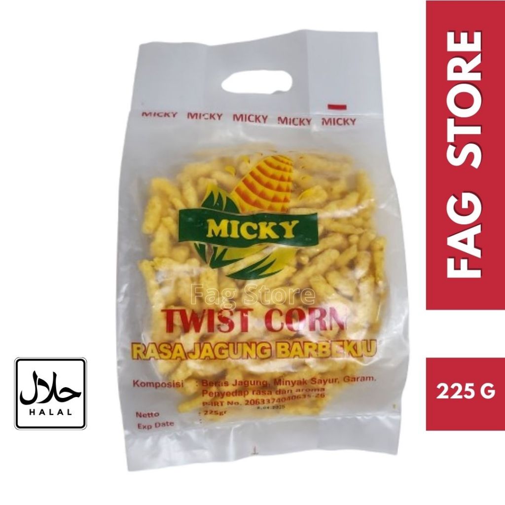 

Twist Corn Micky Rasa Jagung Bakar 225gram Stik Jagung Bakar