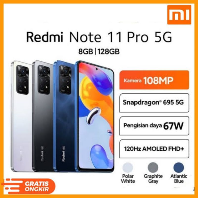 Redmi Note 11 Pro 5G 8GB | 128GB Kamera 108MP SECOND