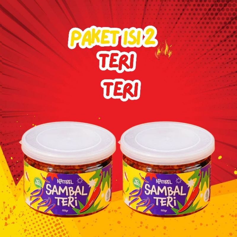 

Nambelin Paket Isi 2 Sambal Teri + Teri