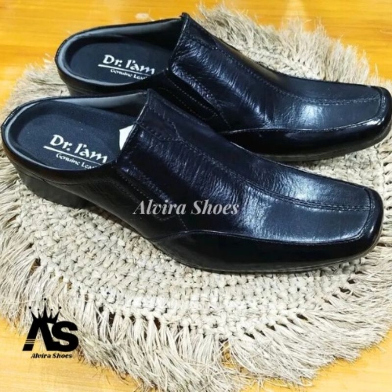 Promo Sepatu pria kulit asli, Sepatu Bustong Pantofel pria Kulit Asli, Sepatu Bustong formal pria Ku