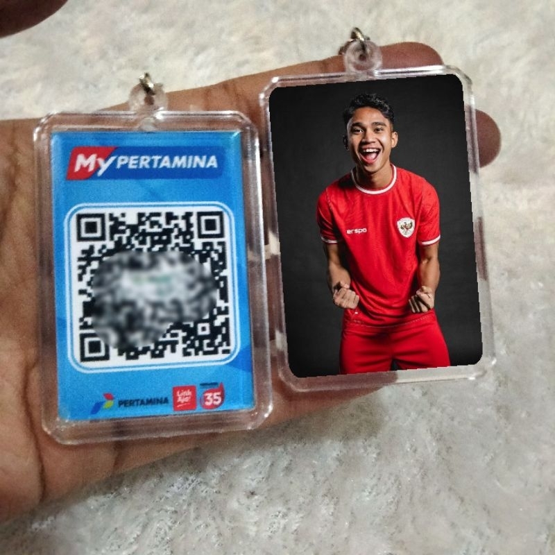 CETAK BARCODE MY PERTAMINA /GANTUNGAN KUNCI MY PERTAMINA /GANTUNGAN KUNCI AKRILIK CUSTOM MY PERTAMIN