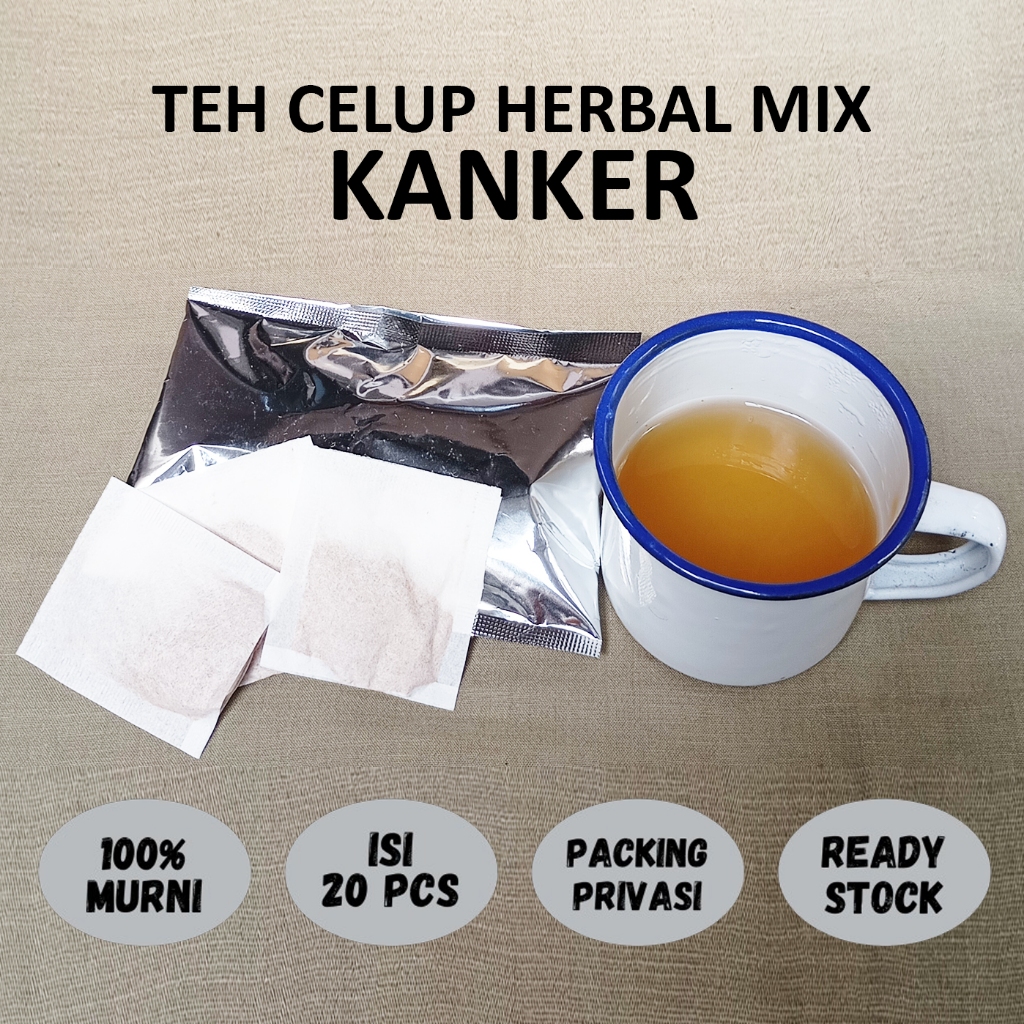 

KANKER Teh Celup Herbal Mix Jamu Babah Kuya Ramuan Herbal enjolan kelenjar getah bening