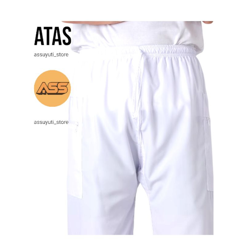 RB PAKET UMROH SATU SET CELANA DAN KAOS SIRWAL UMROH KUALITAS PREMIUM TERLARIS SIZE M. L. XL. XXL