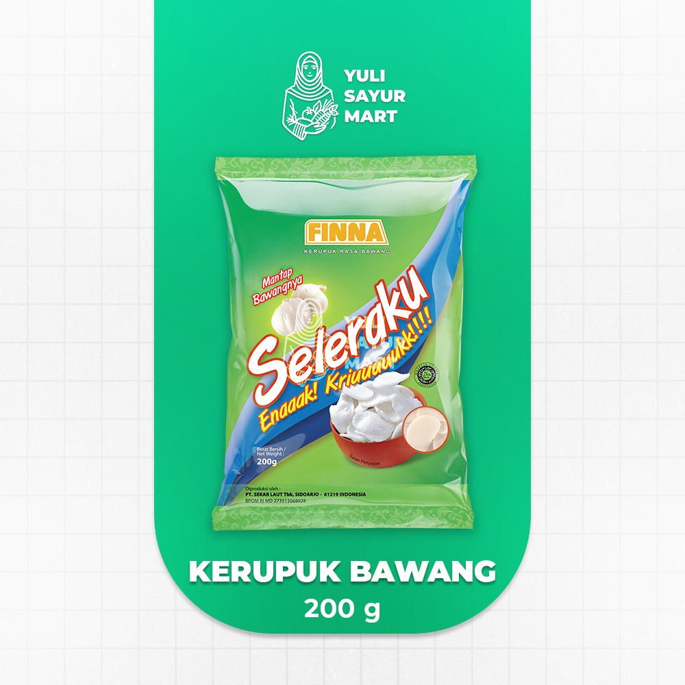 

Finna Kerupuk Bawang 200g - Yuli Sayur Mart