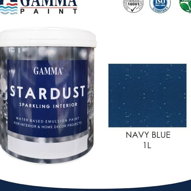 STARDUST 1L - Navy Blue - Cat Tembok Glitter Elegan Menawan