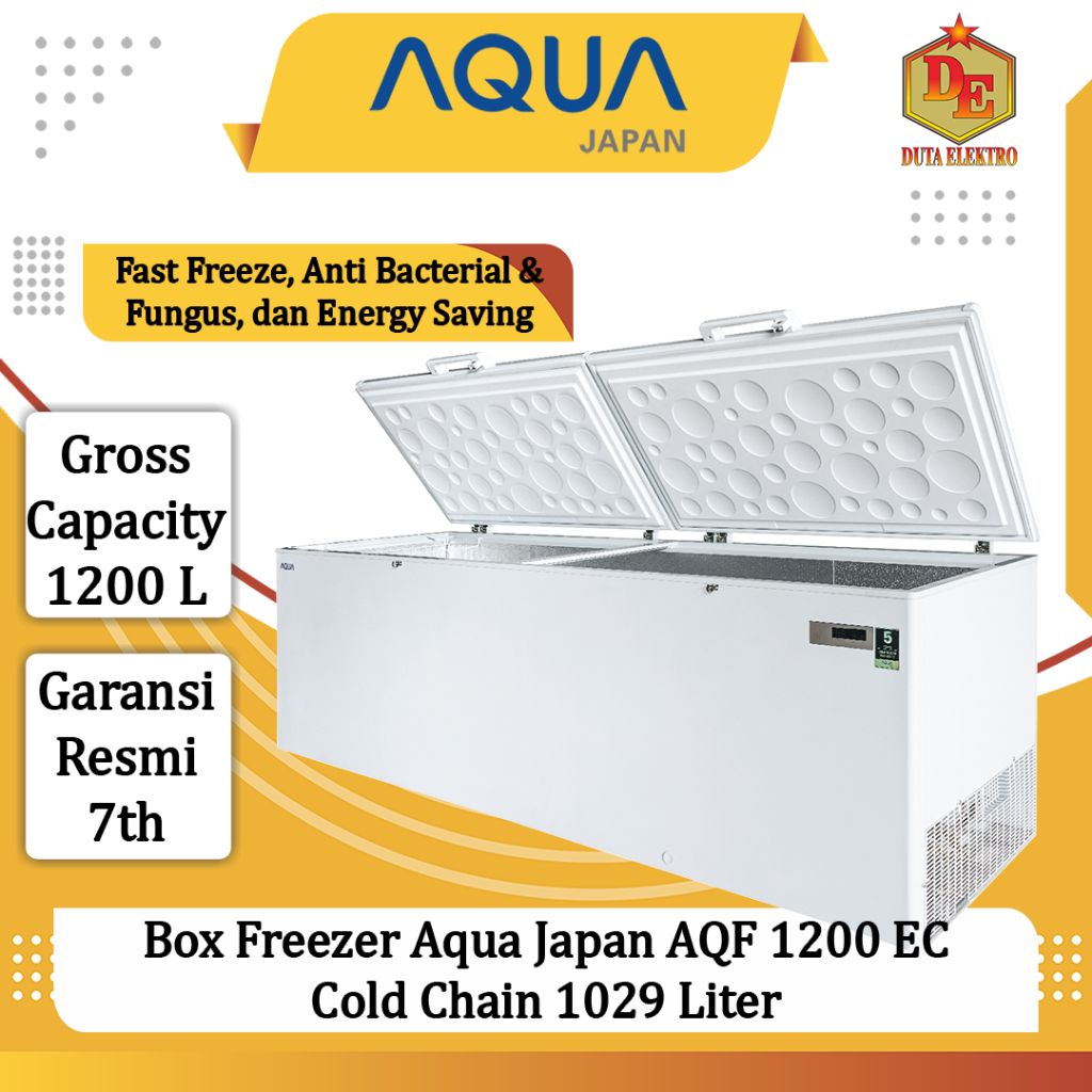 Box Freezer Aqua Japan AQF 1200 EC Cold Chain 1029 Liter