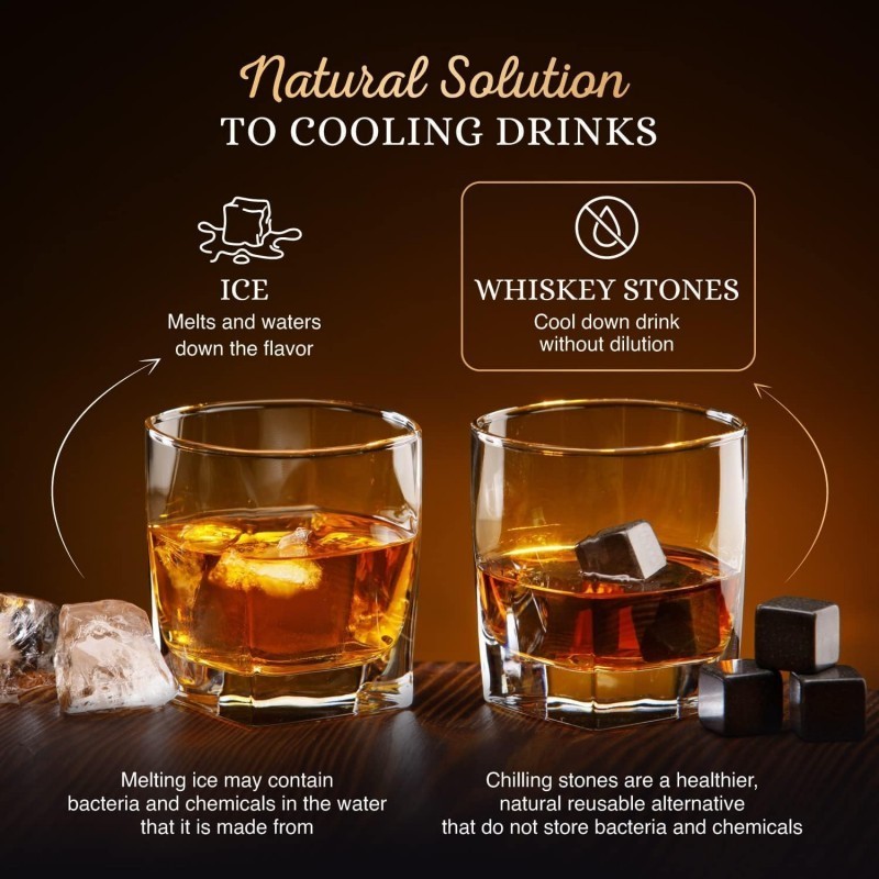 Whisky Stone Set Reusable Ice Cube Whiskey Stone Ice Cubes