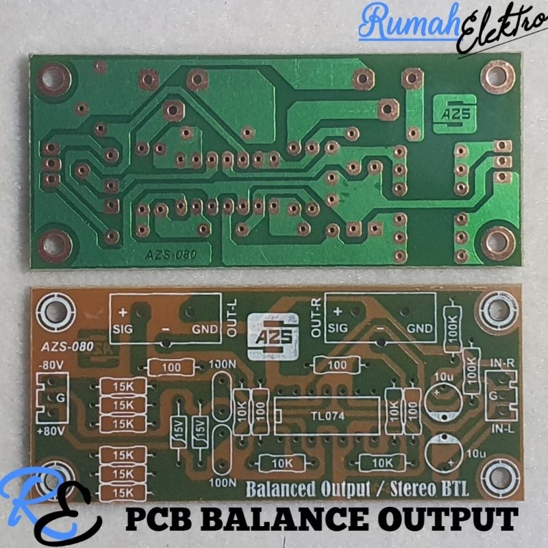 PCB DRIVER BALANCE OUTPUT atau STEREO BTL