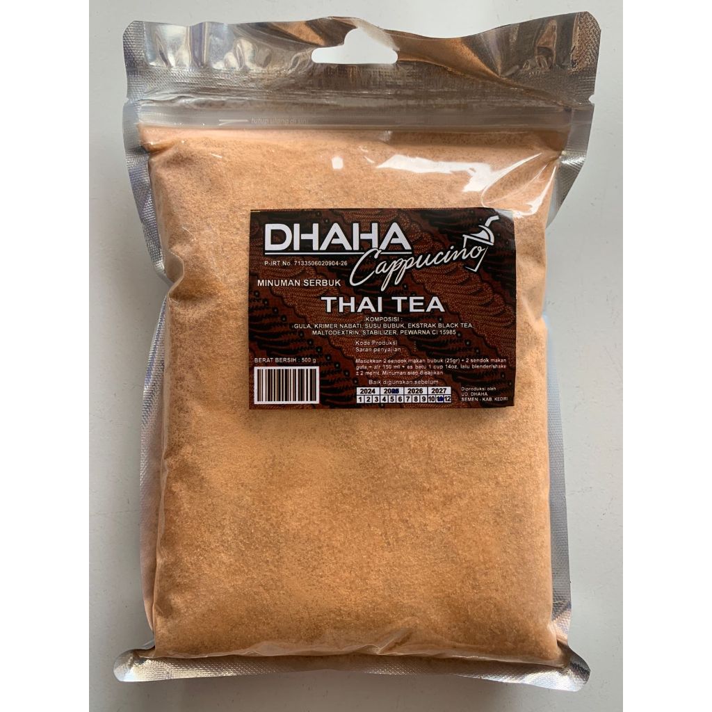 

Bubuk minuman rasa Thai tea Dhaha 500gr