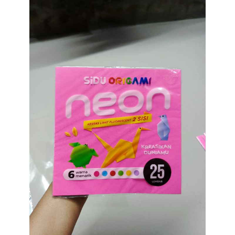 

Kertas Lipat Origami Sidu Warna Warni 1 Sisi 2 Sisi