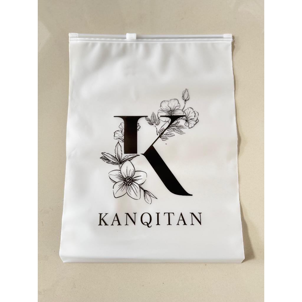 50pcs Ziplock bag Custom Plastik Zipper Bag Hijab Pouch Plastik Ziplock Pouch FREE DESIGN