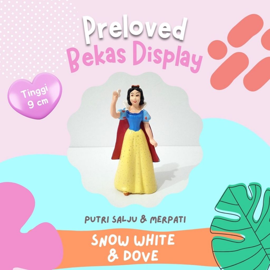 [ Preloved ] Action Figure Snow White Dove Putri Salju Merpati Disney Princess