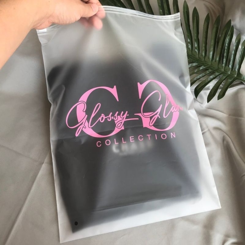 [MIN 50 PCS] ZIPLOCK CUSTOM LOGO/POUCH HIJAB/ZIPPER BAG/KEMASAN HIJAB/POUCH COSTUM LOGO/PLASTIK PACK