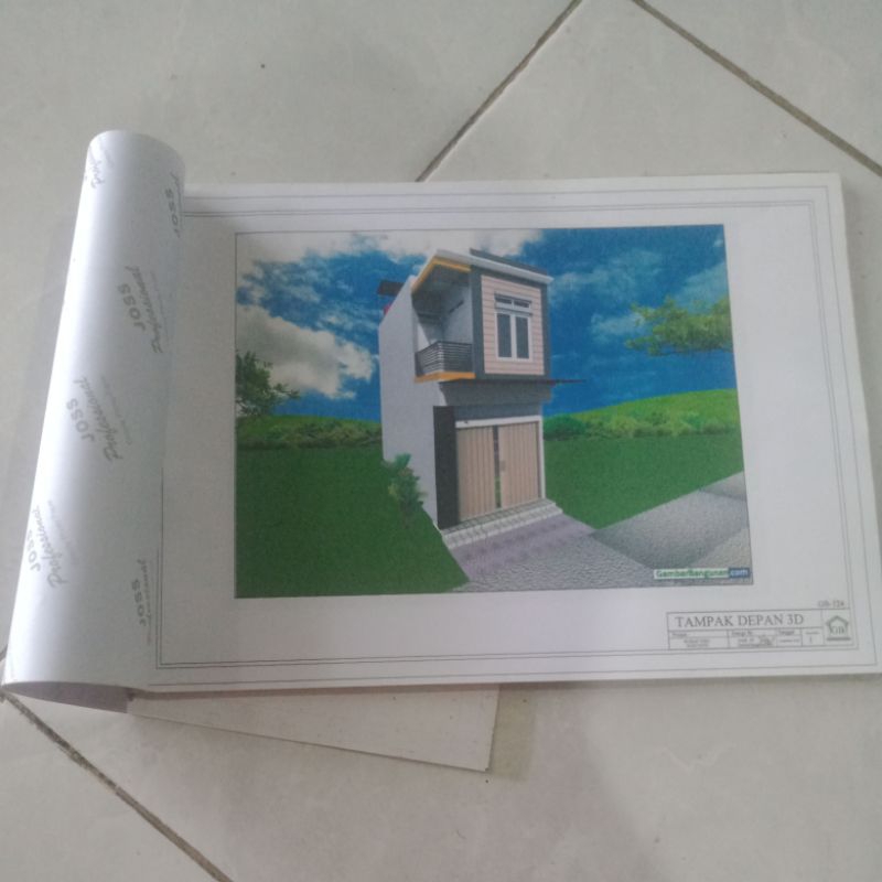 

gambar desain ruko 2 lantai ukuran 4m x 10m bawahnya toko atau ruang usaha atasnya rumah tinggal