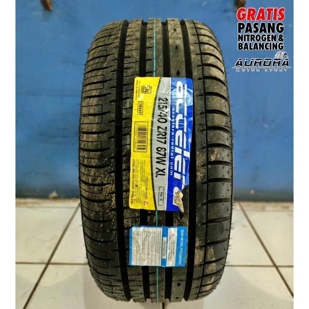 Ban Accelera PHI-R 215/40 R17 ban untuk velg ring 17 mobil Honda NSX Jazz City Mobilio
