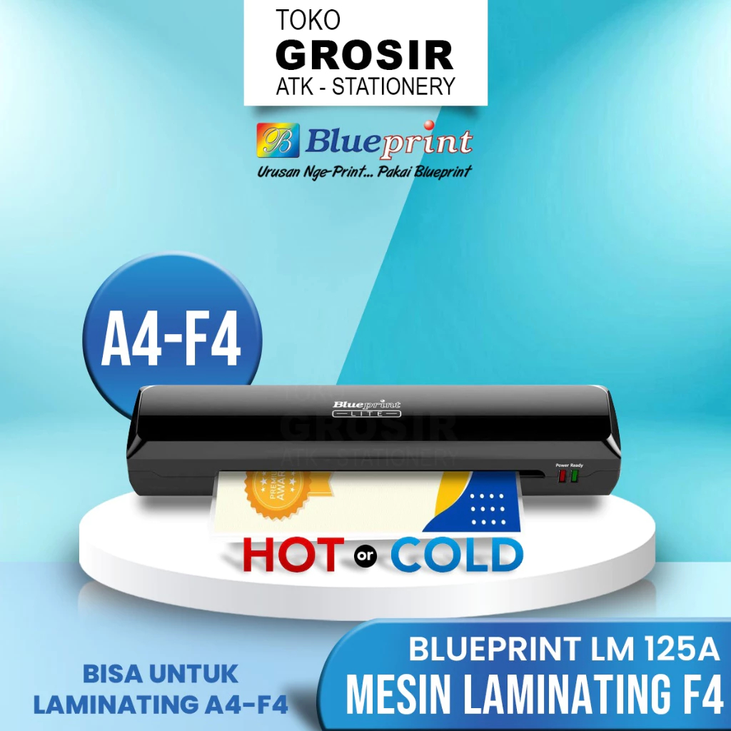 

(LIVE) Mesin Laminating BLUEPRINT LM125A Hot & Cold Laminating Machine A4 F4